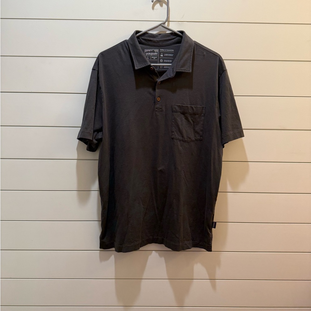 Patagonia Men's Charcoal Polo Shirt